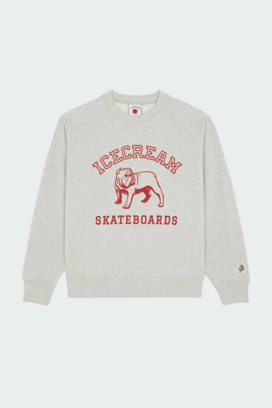 BULLDOG CRNECK HEATHER - Sweatshirt | Gris*ICE CREAM Hot
