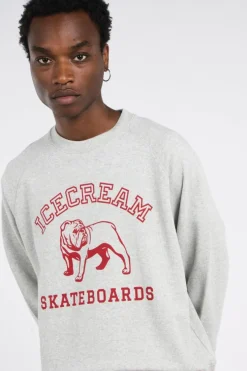 BULLDOG CRNECK HEATHER - Sweatshirt | Gris*ICE CREAM Hot