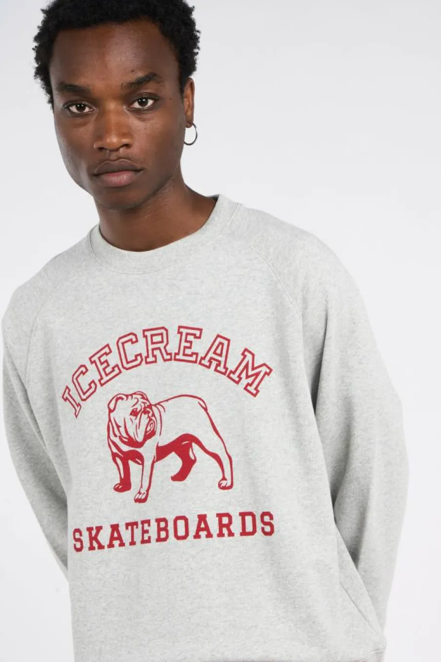 BULLDOG CRNECK HEATHER - Sweatshirt | Gris*ICE CREAM Hot
