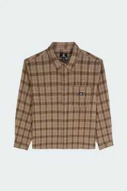 BUTTON DOWN WARM SHIRT - Chemise | Beige*CONVERSE