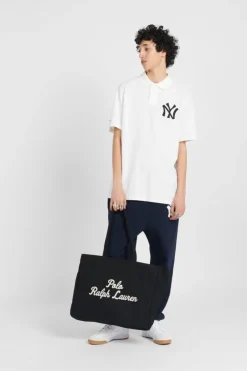 Cabas brodé en toile - Sac cabas | Noir*POLO RALPH LAUREN Online