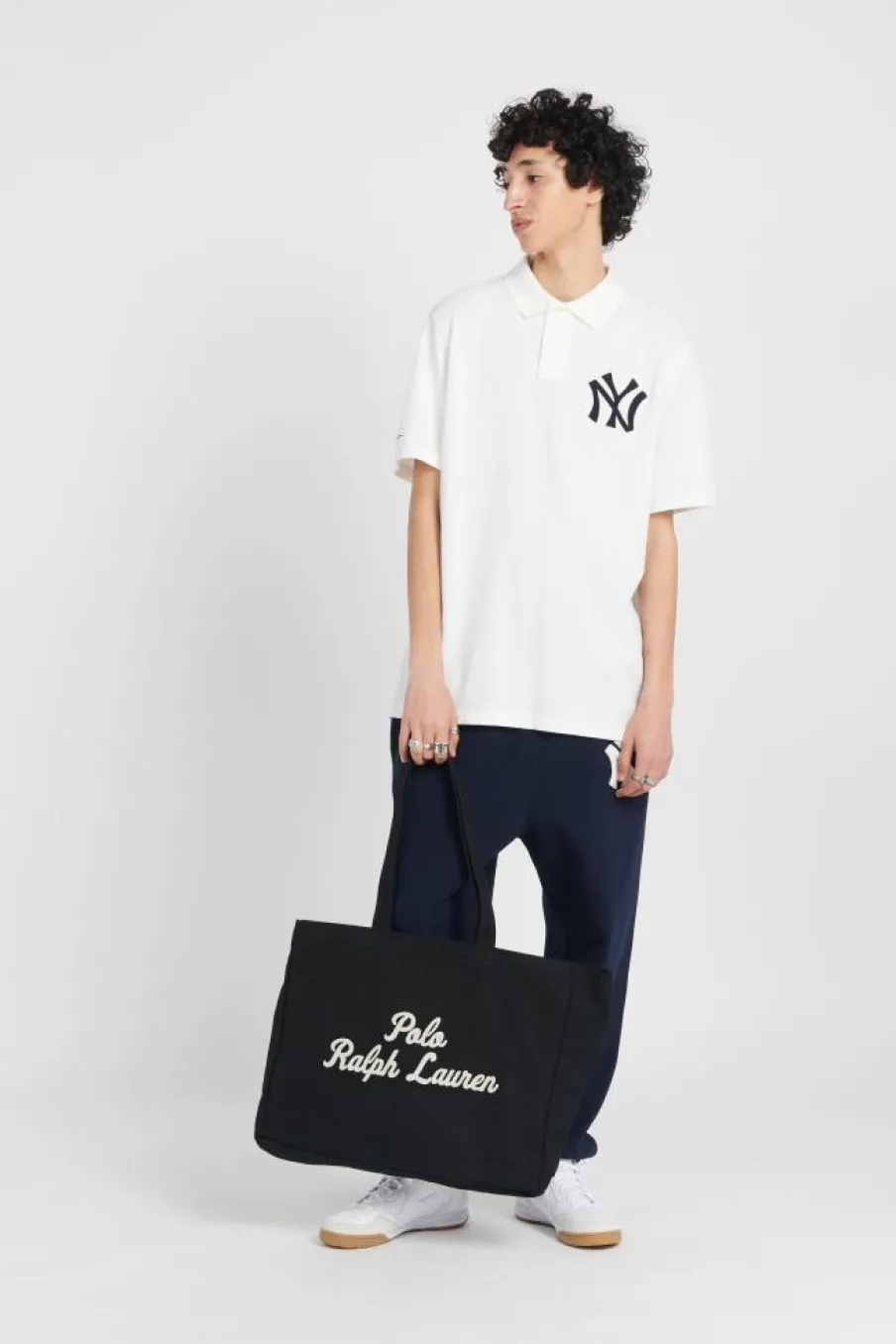 Cabas brodé en toile - Sac cabas | Noir*POLO RALPH LAUREN Online