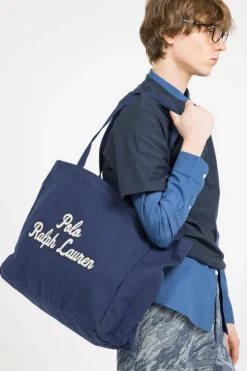 Cabas brodé en toile - Tote bag | Bleu*POLO RALPH LAUREN New