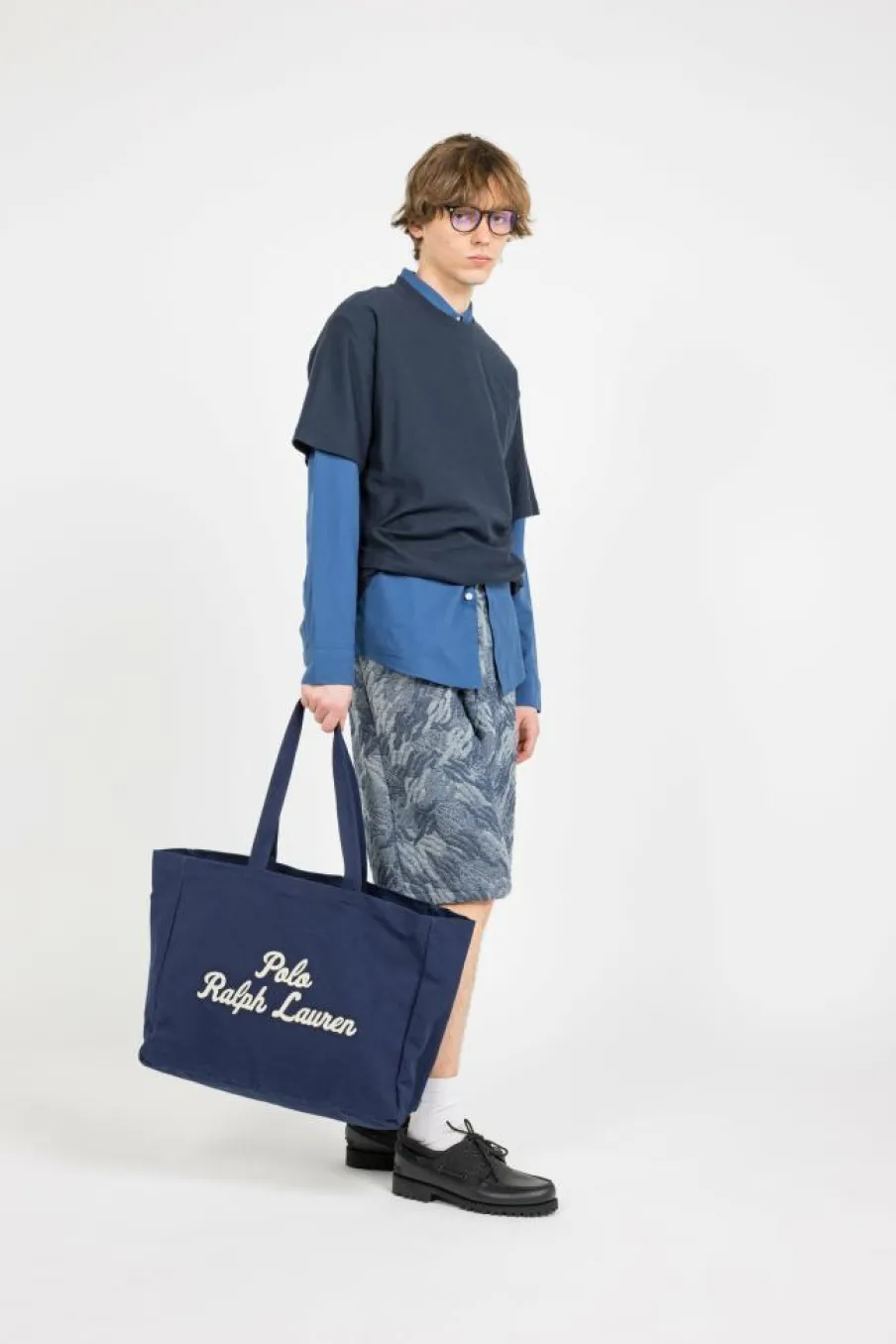 Cabas brodé en toile - Tote bag | Bleu*POLO RALPH LAUREN New