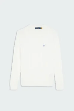 Cable-Knit Cotton Sweater - Pull | Blanc*POLO RALPH LAUREN Discount