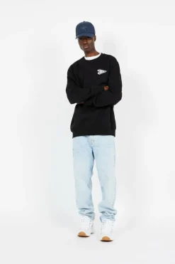 CAMP FLAG CREW Black - Sweatshirt | Noir*VANS Discount