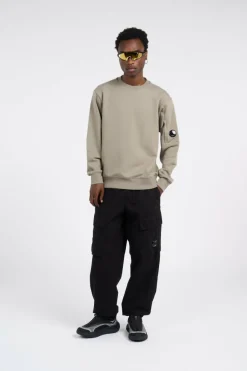 CARGO PANT IN MICROREPS PEACHED - Pantalon cargo | Noir*C.P. COMPANY Clearance
