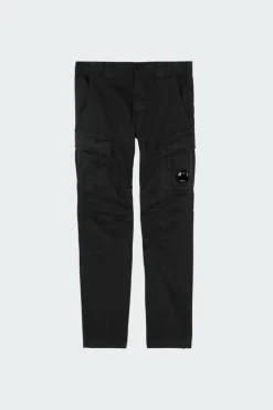 CARGO PANT IN STRETCH SATIN - Cargo | Noir*C.P. COMPANY Sale