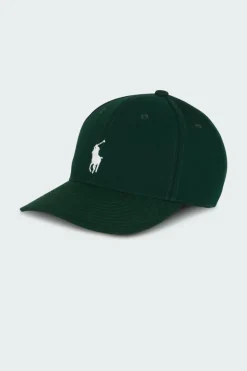 Casquette baseball calotte haute sergé - Casquette | Vert*POLO RALPH LAUREN Best