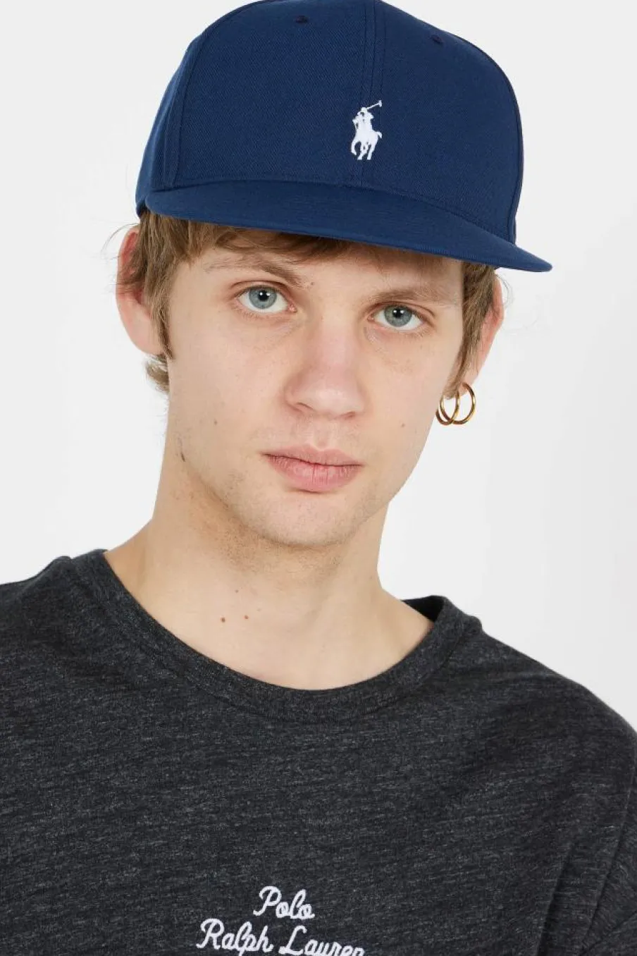 Casquette baseball calotte haute sergé - Casquette | Bleu*POLO RALPH LAUREN Online