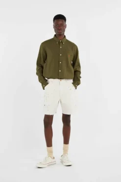 Chemise Custom Fit en lin - Chemise | Kaki*POLO RALPH LAUREN New