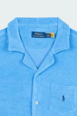 Chemise safari en molleton éponge - Chemise | Bleu*POLO RALPH LAUREN Discount