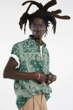 Classic Fit Bandanna-Print Camp Shirt - Chemise | Vert*POLO RALPH LAUREN Online