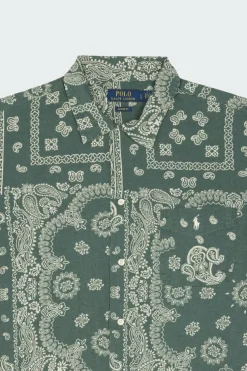Classic Fit Bandanna-Print Camp Shirt - Chemise | Vert*POLO RALPH LAUREN Online