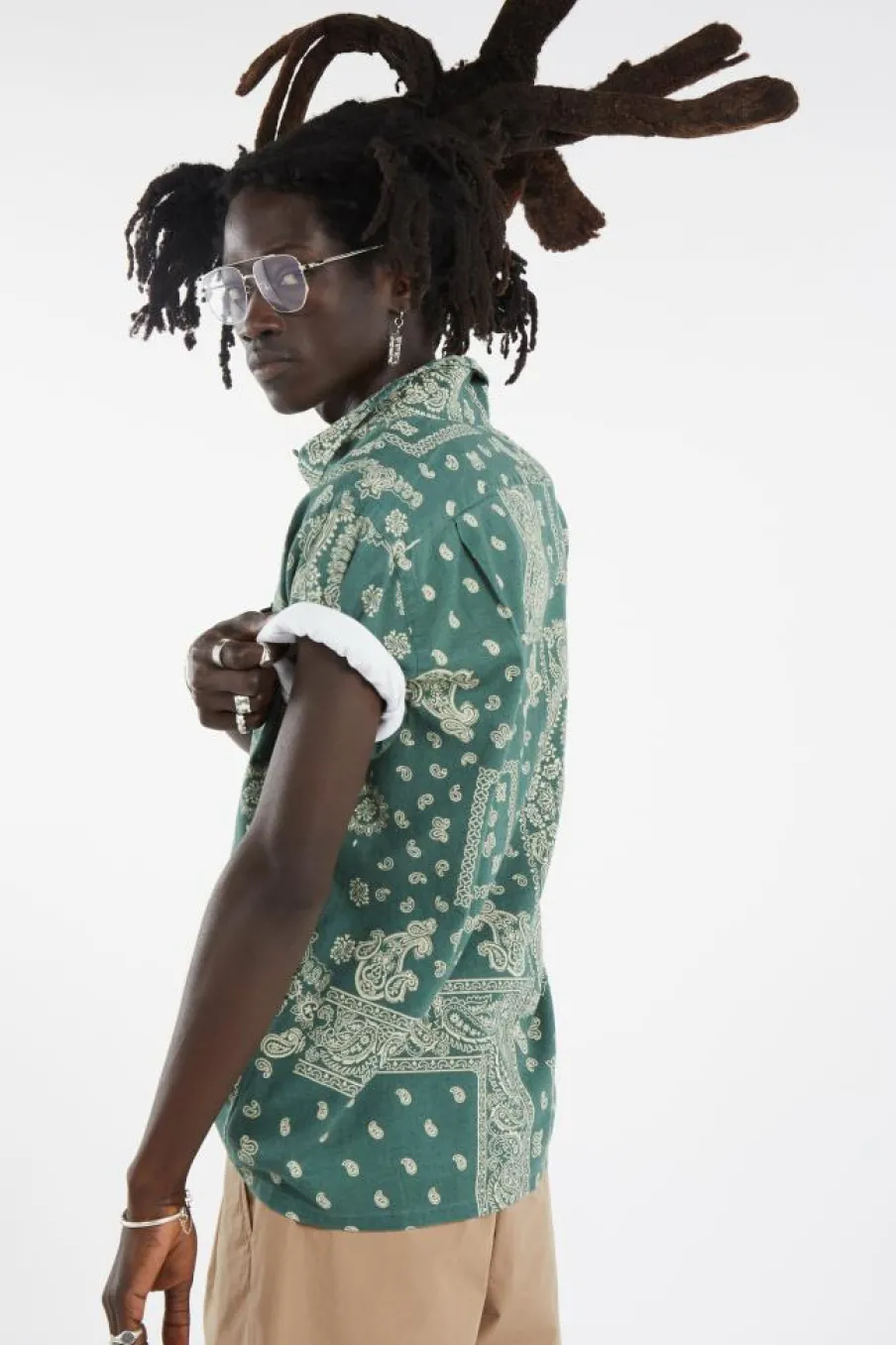 Classic Fit Bandanna-Print Camp Shirt - Chemise | Vert*POLO RALPH LAUREN Online