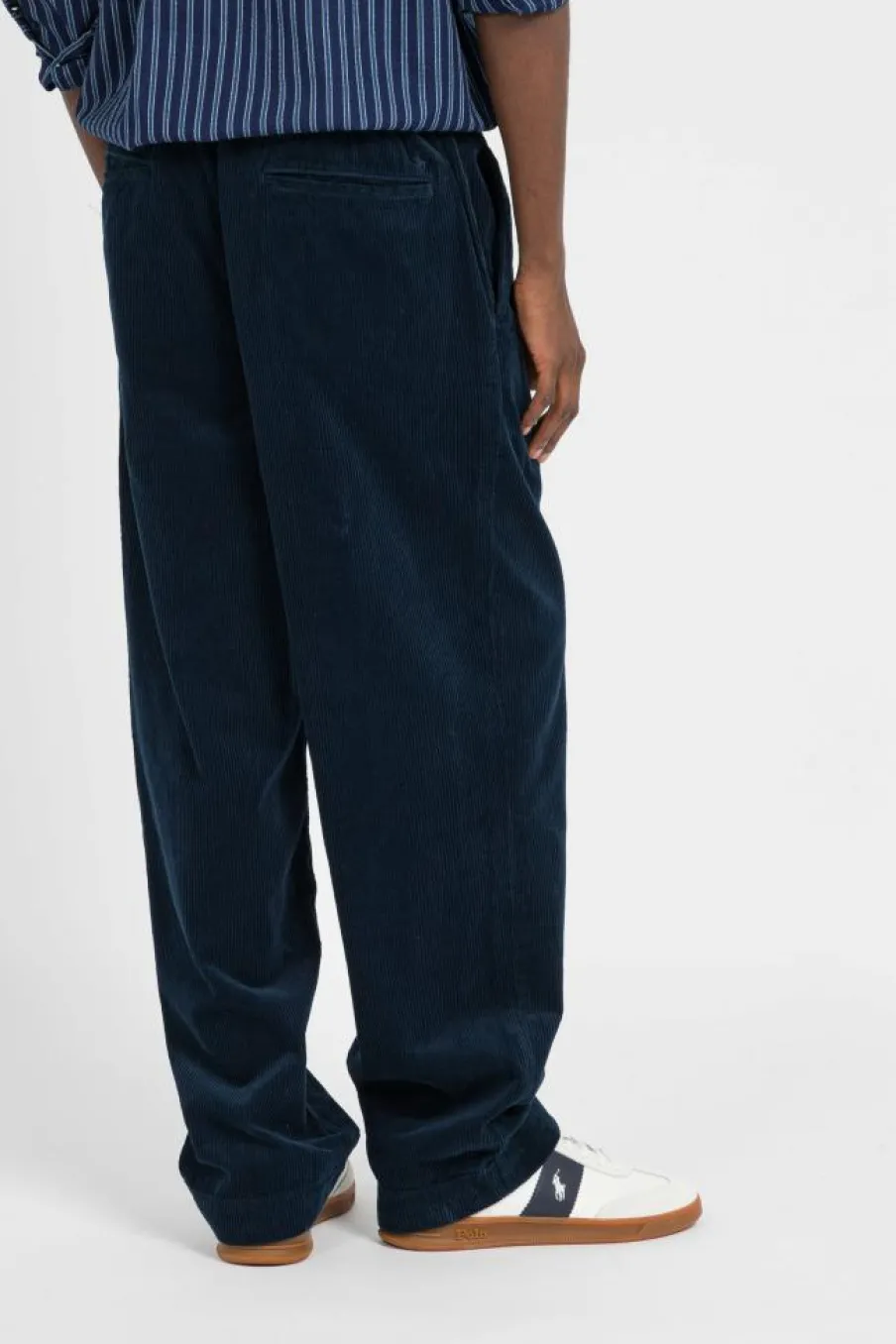 Classic Fit Pleated Corduroy Pant - Pantalon | Bleu*POLO RALPH LAUREN Online