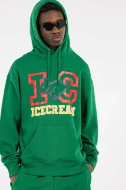 COLLEGIATE PUPPY POPOVER - Hoodie | Vert*ICE CREAM Discount