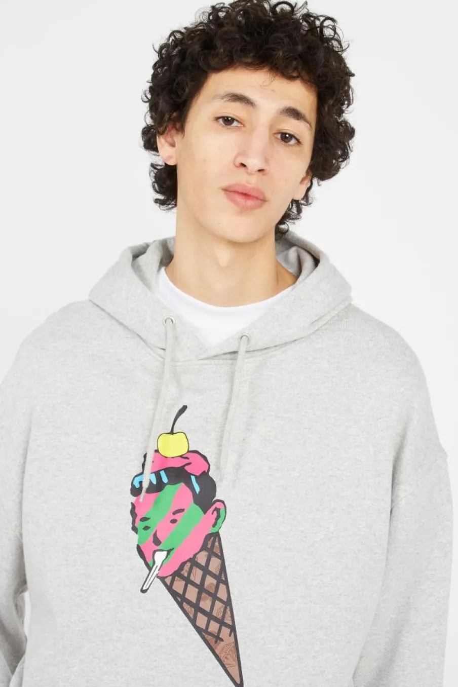 CONE MAN POPOVER - Hoodie | Gris*ICE CREAM Outlet