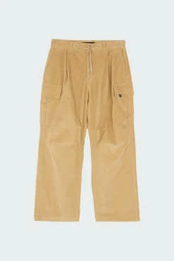 CORDUROY WIDE CARGO PANTS - Pantalon cargo | Beige*LOST MANAGEMENT CITIES Sale