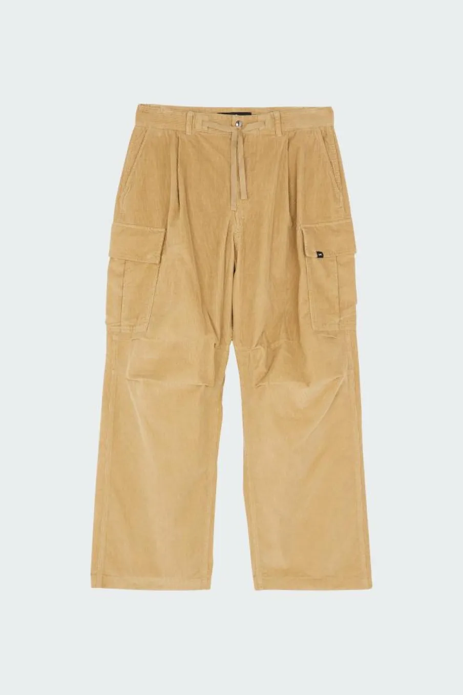 CORDUROY WIDE CARGO PANTS - Pantalon cargo | Beige*LOST MANAGEMENT CITIES Sale