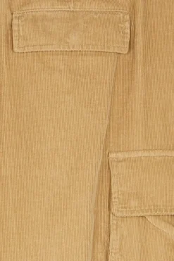 CORDUROY WIDE CARGO PANTS - Pantalon cargo | Beige*LOST MANAGEMENT CITIES Sale
