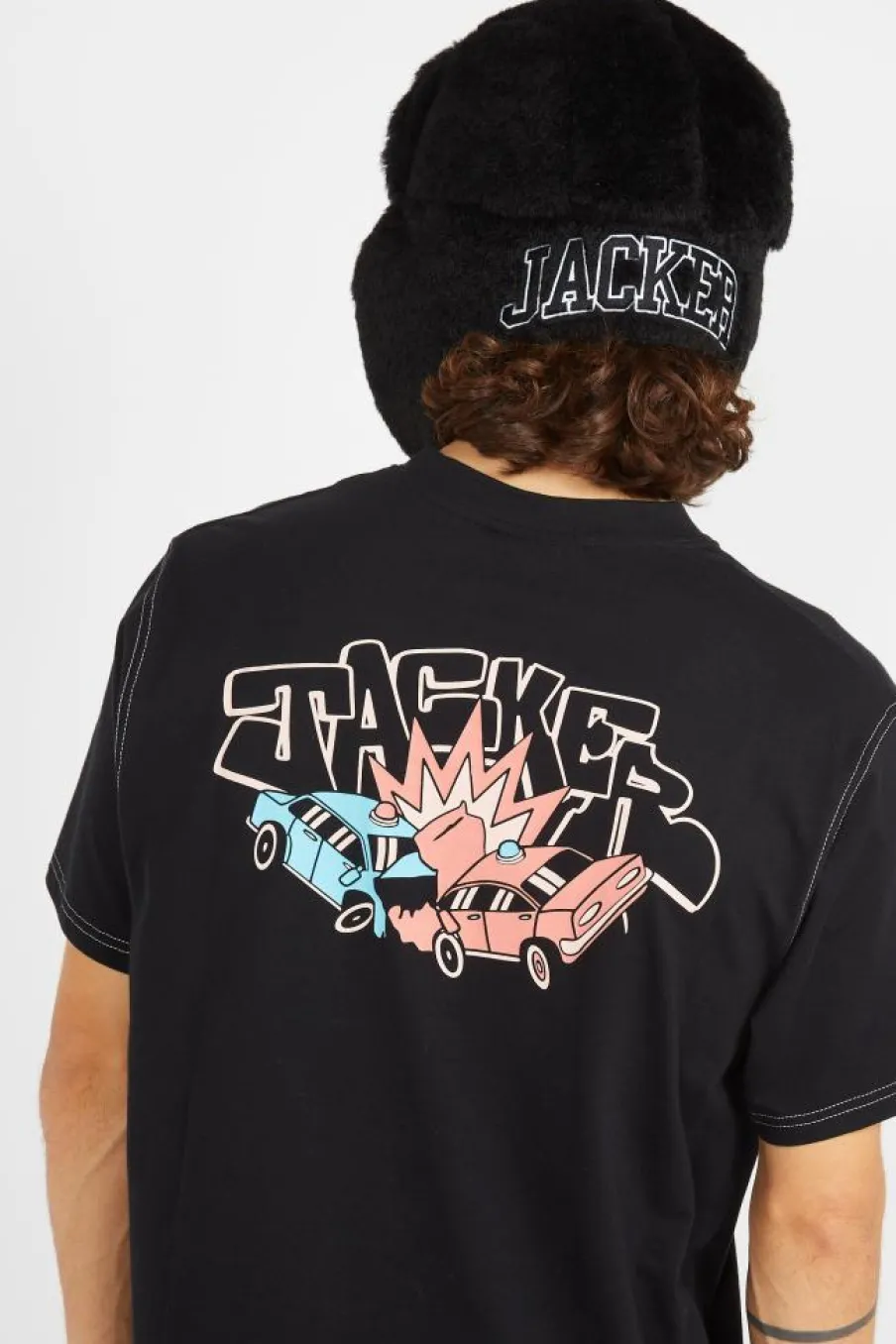 CRASH CAR - T-shirt | Noir*JACKER Clearance