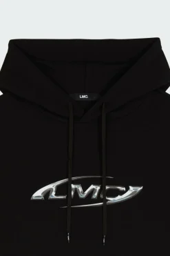 3D METALLIC LOGO HOODIE - Hoodie | Noir*LOST MANAGEMENT CITIES New