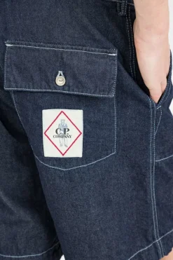 DENIM 3/1 SHORTS - Short | Bleu*C.P. COMPANY Best