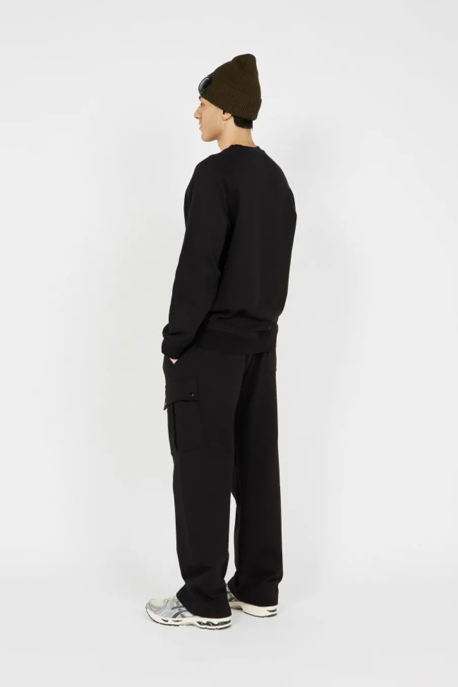 DIAGONAL RAISED FLEECE CARGO - Jogging | Noir*C.P. COMPANY Discount