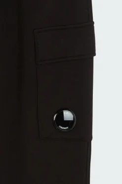 DIAGONAL RAISED FLEECE LENS - Jogging | Noir*C.P. COMPANY Sale
