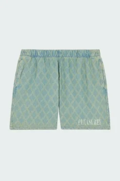 DIAMOND JACQUARD SHORTS - Short | Bleu*PLEASURES Outlet