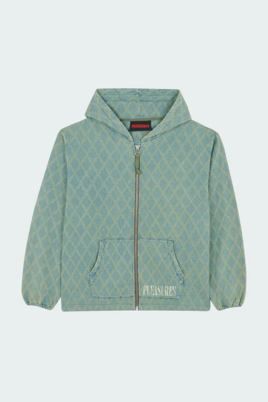 DIAMOND JACQUARD ZIP HOODIE - Veste | Bleu*PLEASURES Clearance