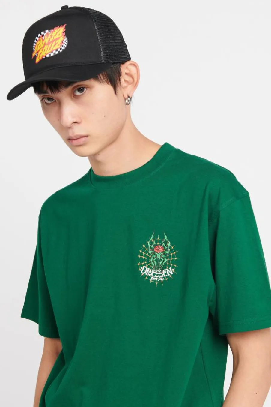 Dressen Rose Cross 2 - T-shirt | Vert*SANTA CRUZ Online