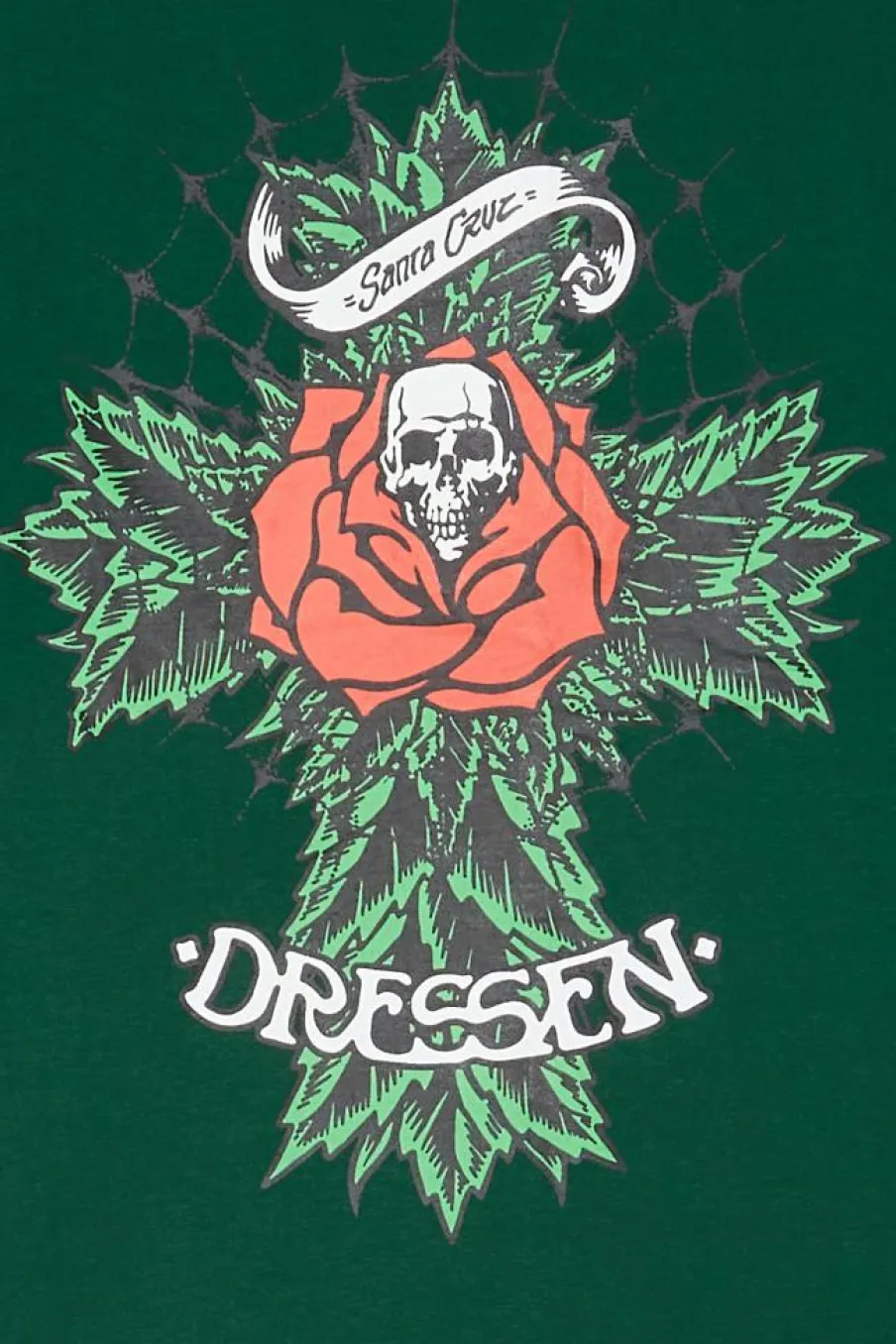 Dressen Rose Cross 2 - T-shirt | Vert*SANTA CRUZ Online