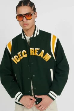 DRIPPY VARSITY - Bomber | Vert*ICE CREAM Online