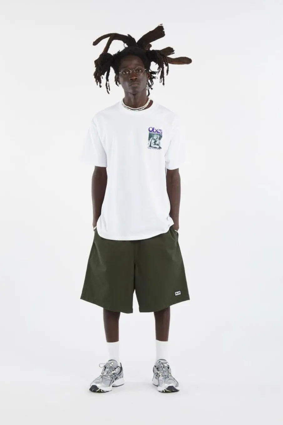 EASY RELAXED TWILL - Bermuda | Kaki*OBEY Best
