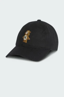 EMB BEAR WOOL 6PANEL CAP - Casquette | Noir*LOST MANAGEMENT CITIES