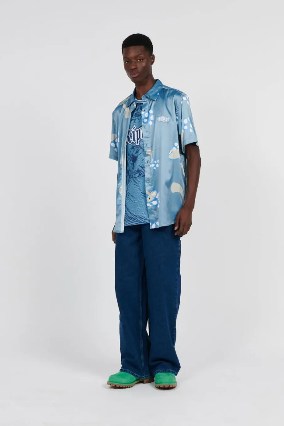 Euphoria Button Up - Chemise | Bleu*RIPNDIP Hot