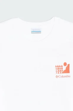 Explorers Canyon Back SS - T-shirt | Blanc*COLUMBIA Discount