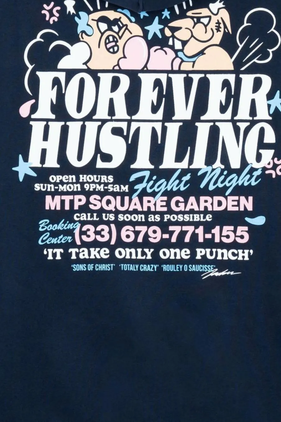 FIGHT - Hoodie | Bleu*JACKER Sale