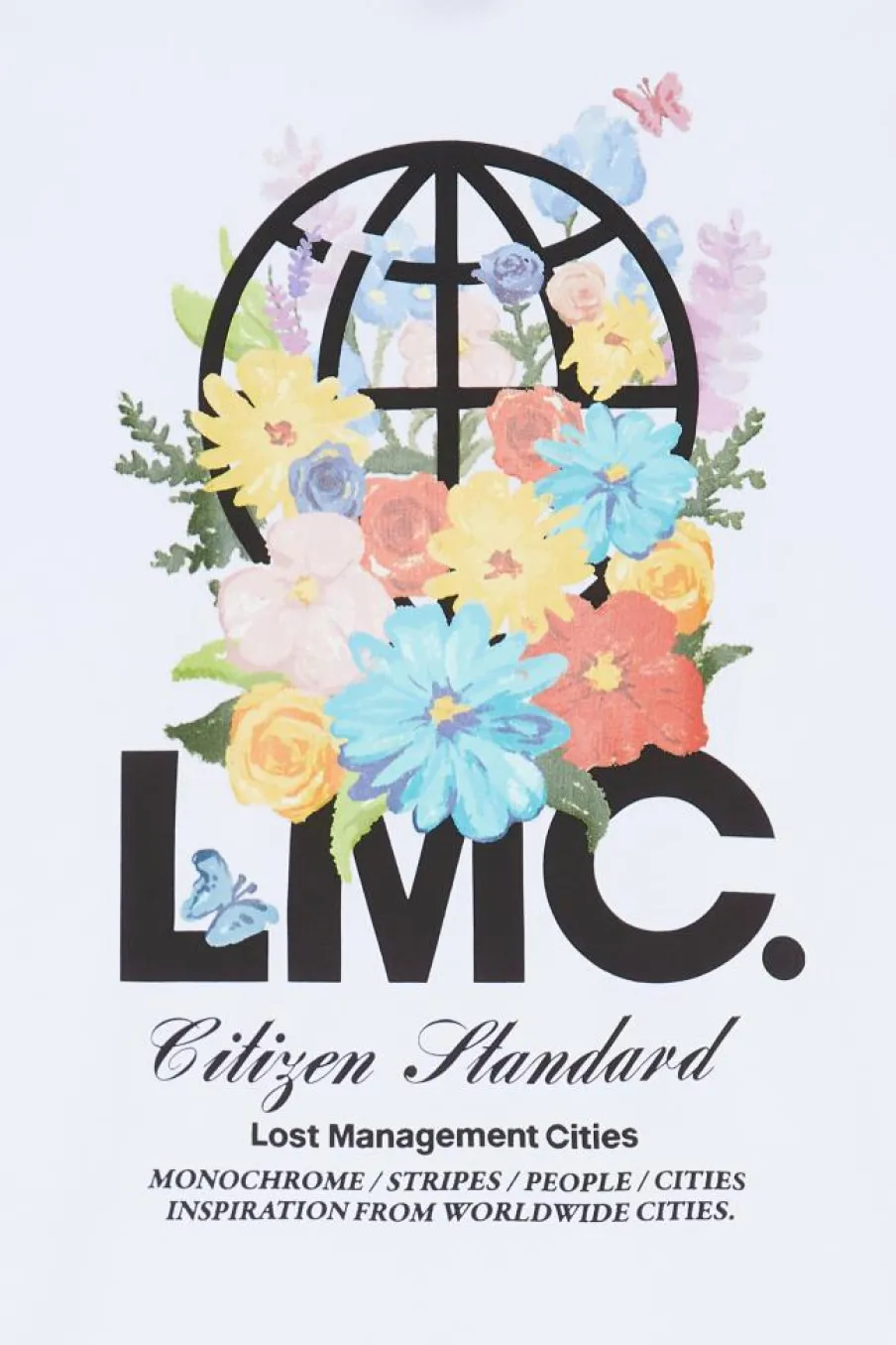 FLOWER GARDEN TEE - T-shirt | Blanc*LOST MANAGEMENT CITIES