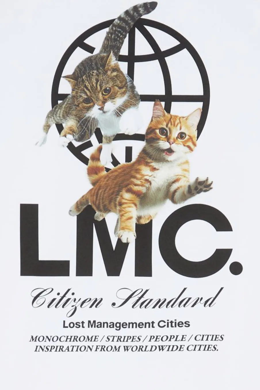 FLYING CATS TEE - T-shirt | Blanc*LOST MANAGEMENT CITIES Outlet