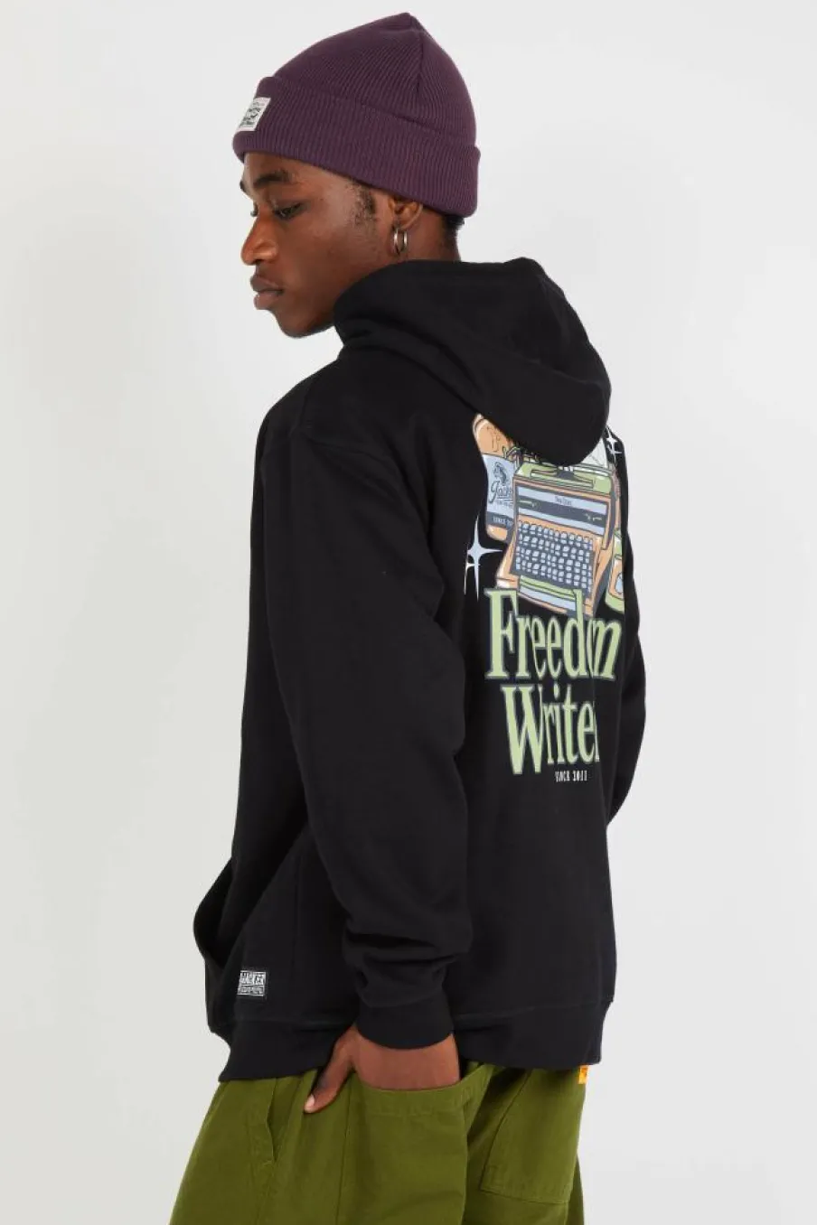 FREEDOM WRITERZ - Hoodie | Noir*JACKER Clearance