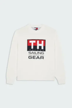 GI SAILING - Pull | Blanc*TOMMY JEANS Hot