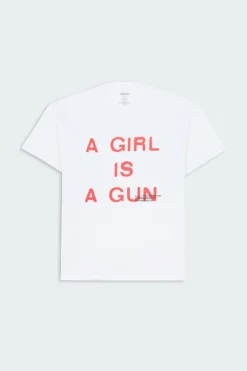 GIRL IS A GUN T-SHIRT - Modèle non visible : Modèle Femme | Blanc*PLEASURES Best