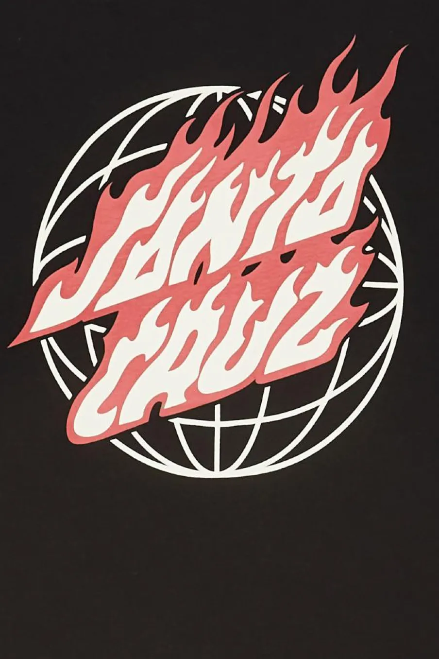 Global Flame Dot - T-shirt | Noir*SANTA CRUZ Hot
