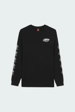 Global Flame Dot Mono - T-shirt | Noir*SANTA CRUZ Discount