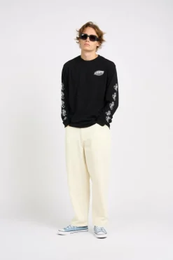 Global Flame Dot Mono - T-shirt | Noir*SANTA CRUZ Discount