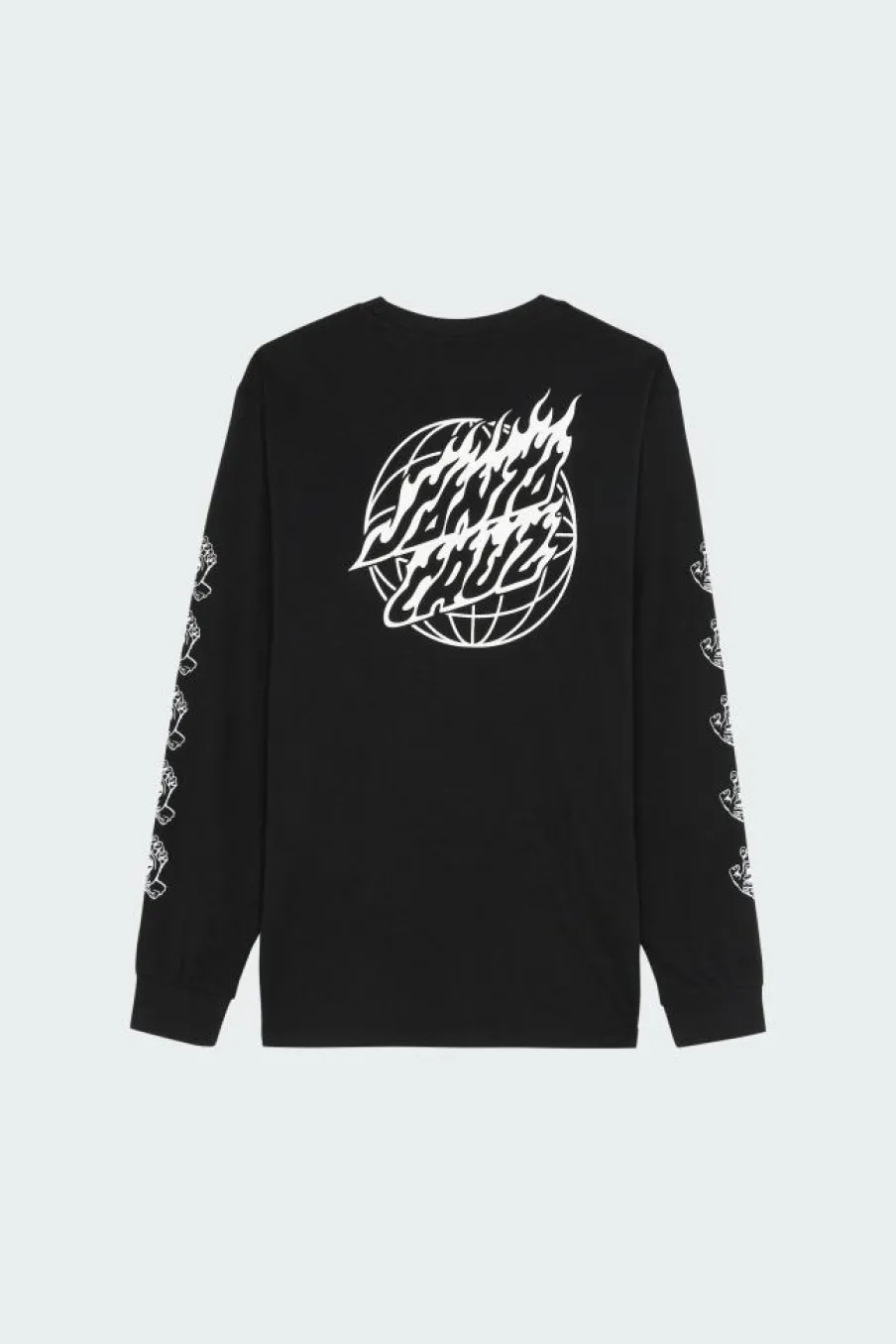 Global Flame Dot Mono - T-shirt | Noir*SANTA CRUZ Discount
