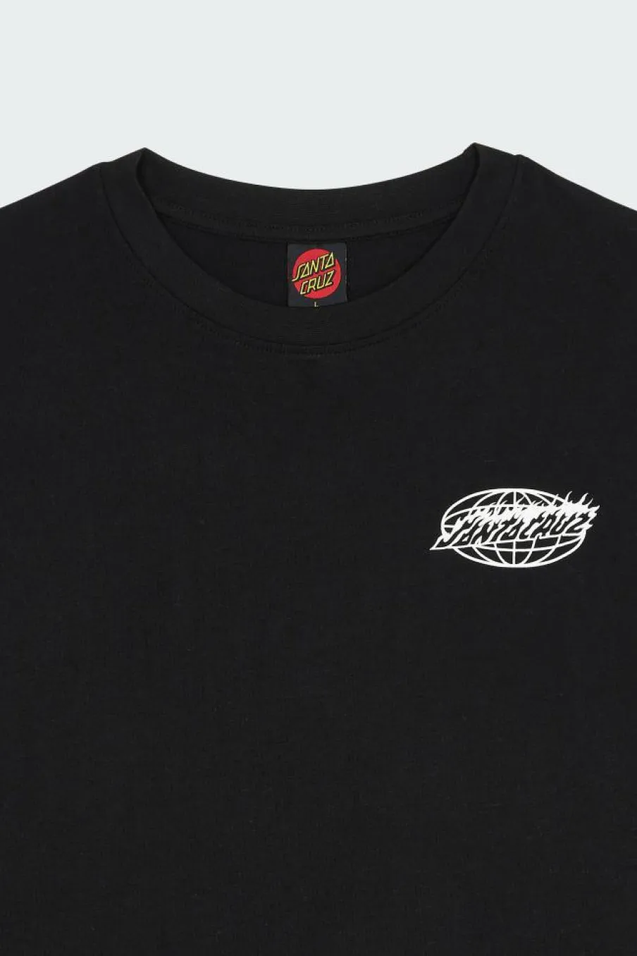 Global Flame Dot Mono - T-shirt | Noir*SANTA CRUZ Discount